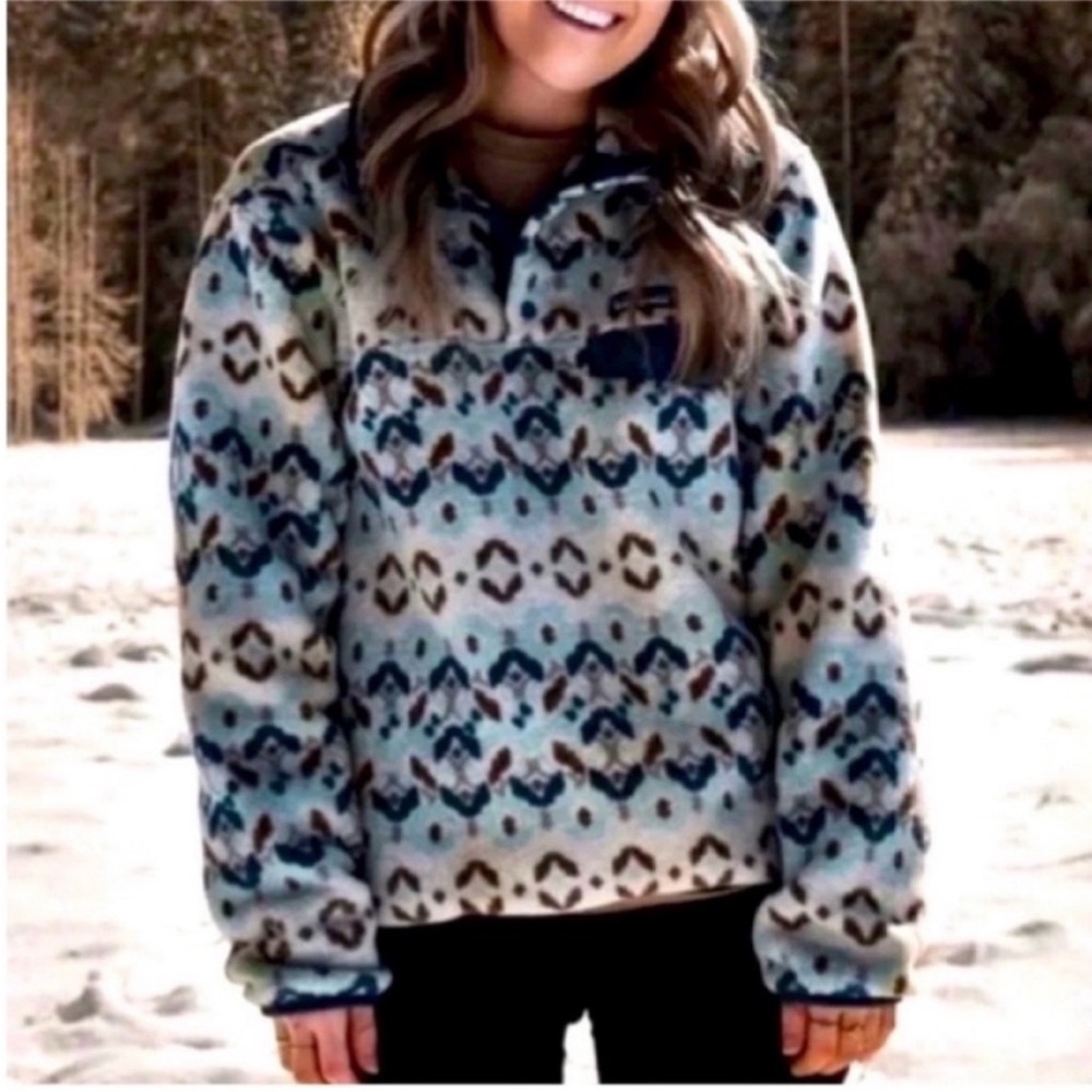 Patagonia Snap T Fleece Synchilla Tundra Cluster Big
Sky Blue Medium